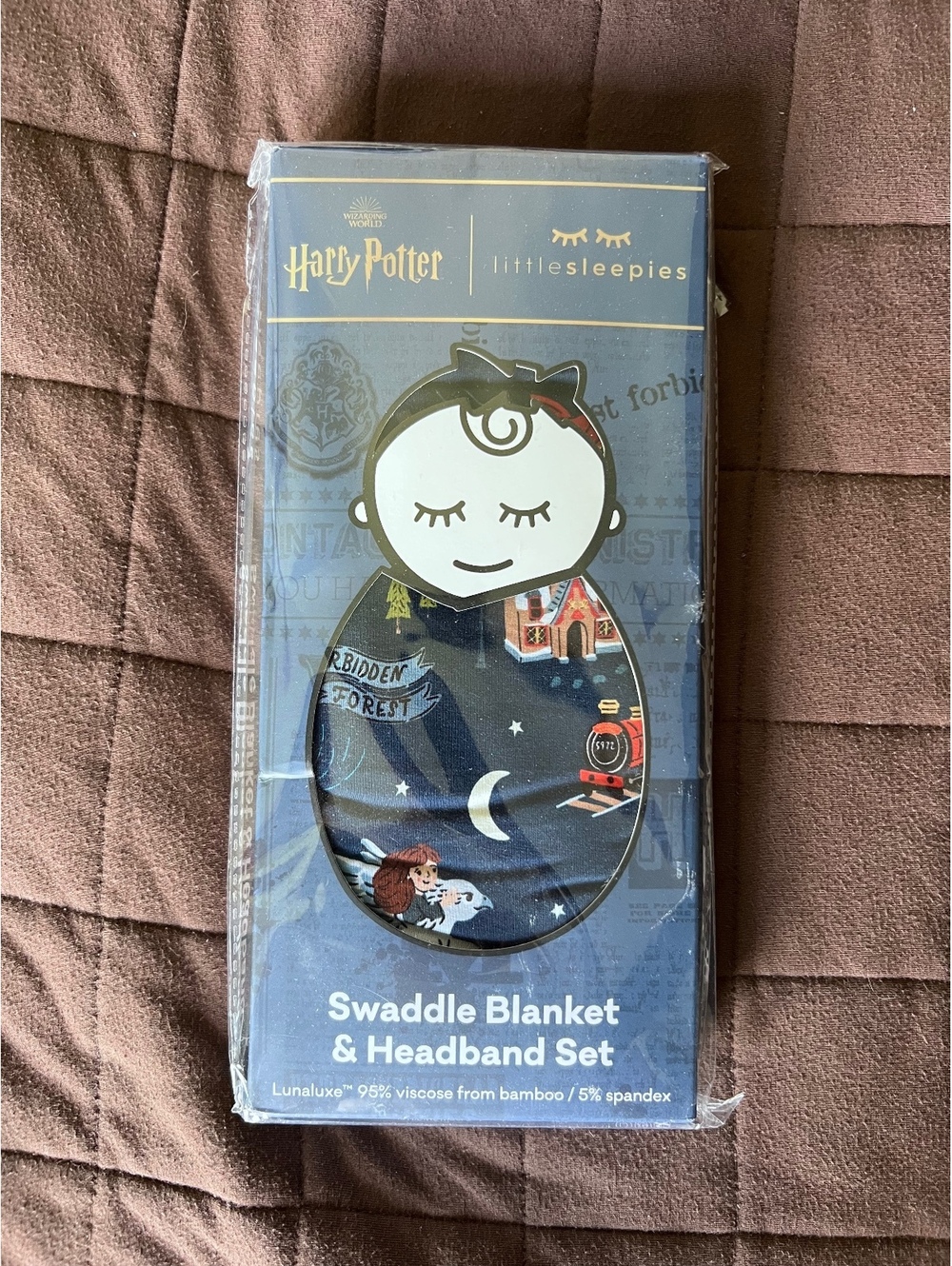 Harry Potter Little sleepies Swaddle Blanket & Headband Set